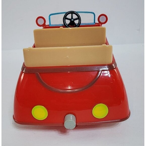 Peppa Pig Red Family Car Small Push Along Vehicle Jazwares 2003 ABD Entertainmen - Picture 4 of 7